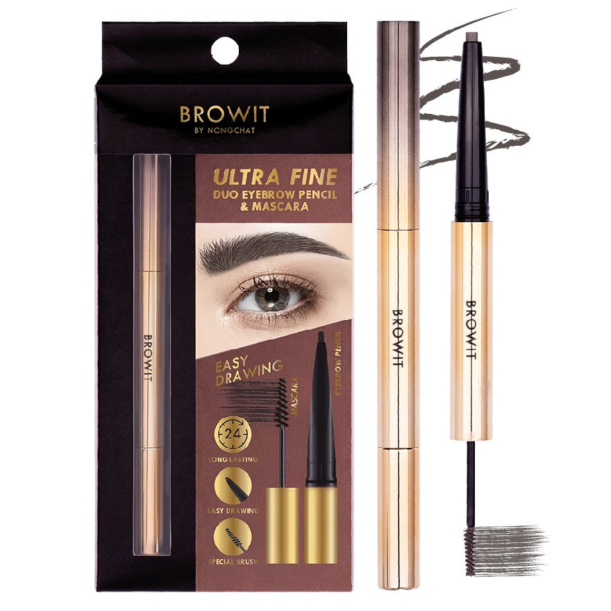 Browit Ultra Fine Duo Eyebrow Pencil & Mascara 0.16G+1.26G