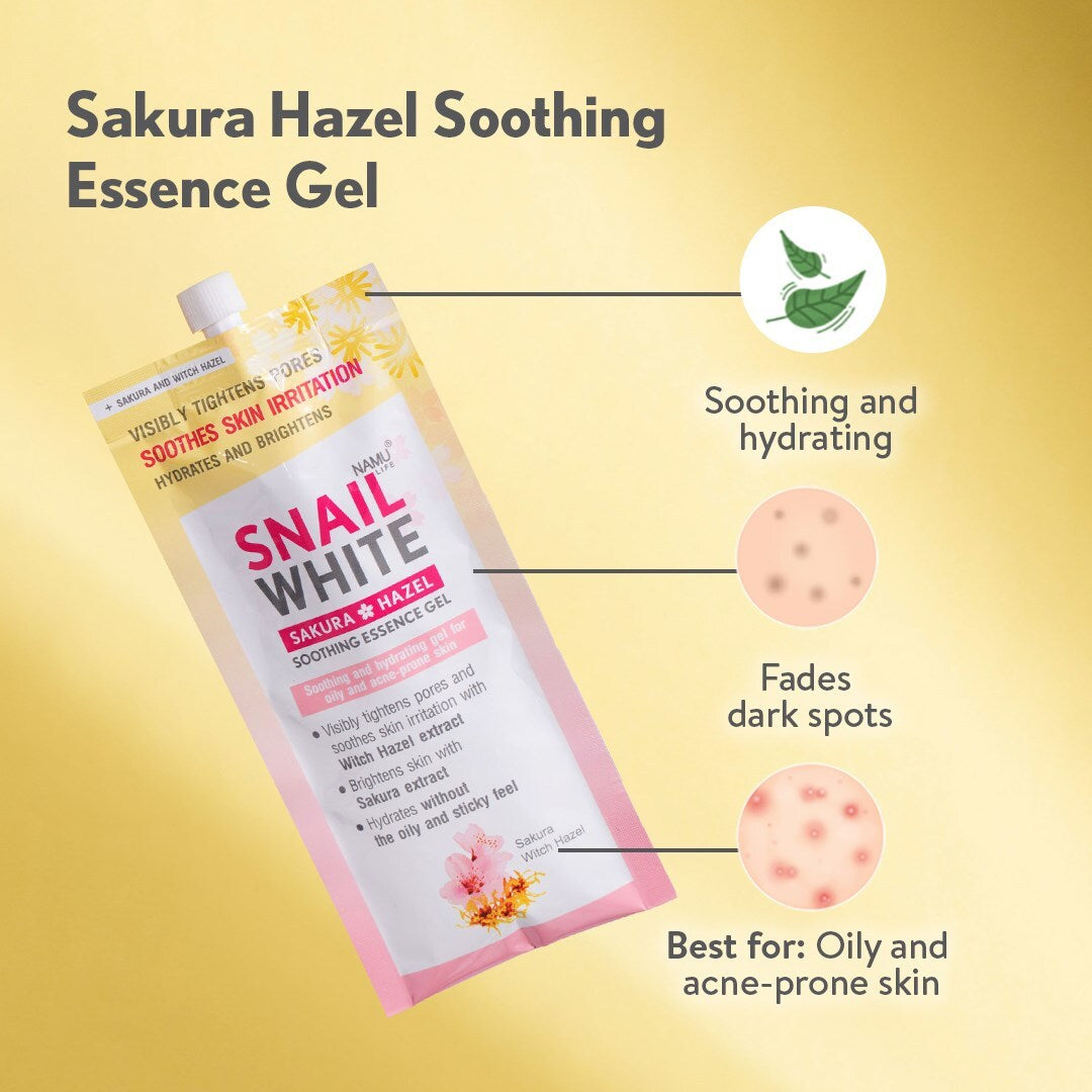 Namu Life Snail White Sakura Hazel Soothing Essence Gel 20ml