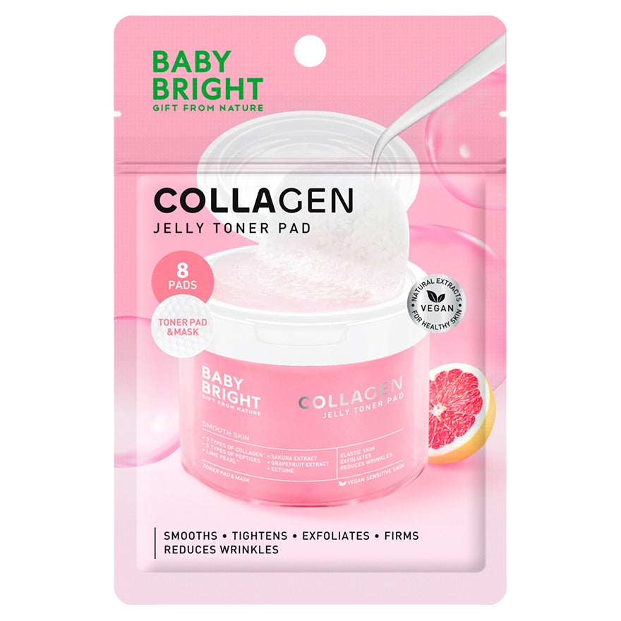 Baby Bright Collagen Jelly Toner Pad (8 Pads)