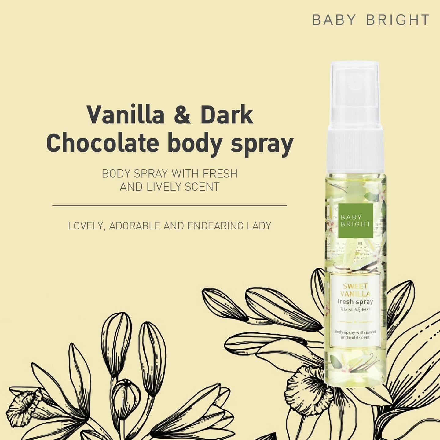 Baby Bright Sweet Vanilla Fresh Spray 20ml